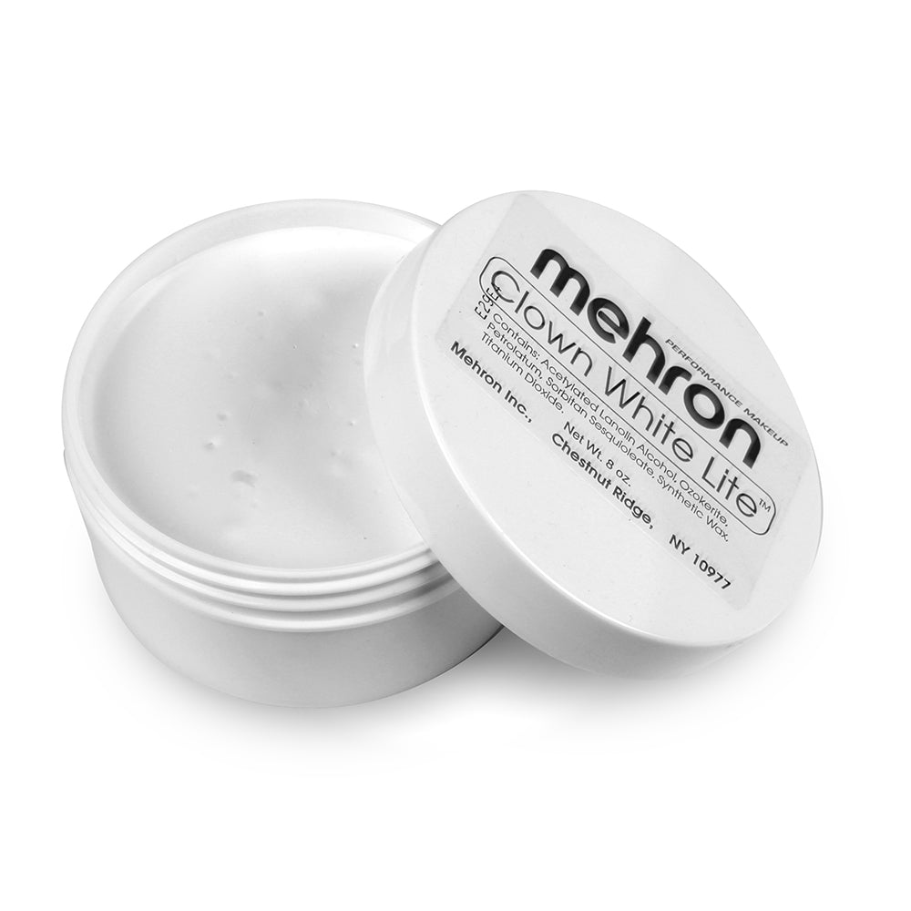 Clown White Lite Mehron 2 oz.